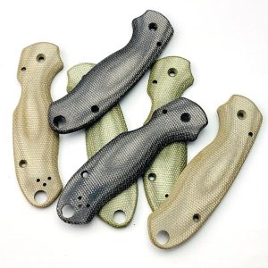 Micarta Spyderco Scales Paramilitary 3 C223 Handle Knife Parts