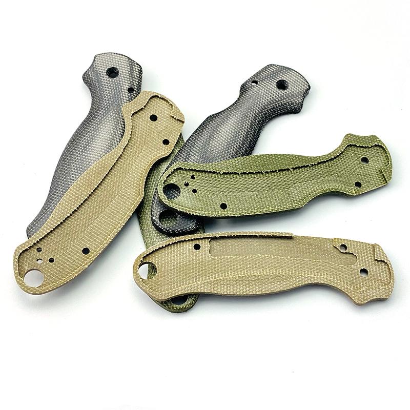 Micarta Spyderco Scales Paramilitary 3 C223 Handle Knife Parts - Image 3