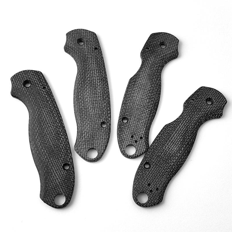 Micarta Spyderco Scales Paramilitary 3 C223 Handle Knife Parts - Image 6