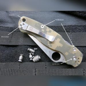 Spyderco C81 Paramilitary 2 Titanium All Type of Screws DIY