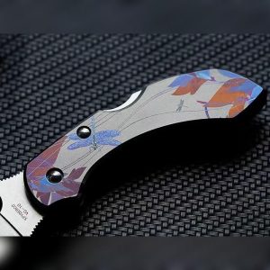 Spyderco Dragonfly Titanium Scales C28 Replacement Knife Parts