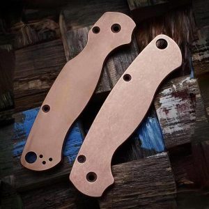 Spyderco High End Titanium Scales Para Military 2 C81 Handle Knife Parts