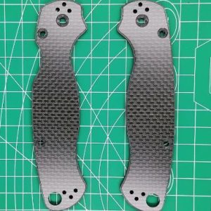 Spyderco Para 2 Carbon Fiber Scales Handle C81 Knife Parts