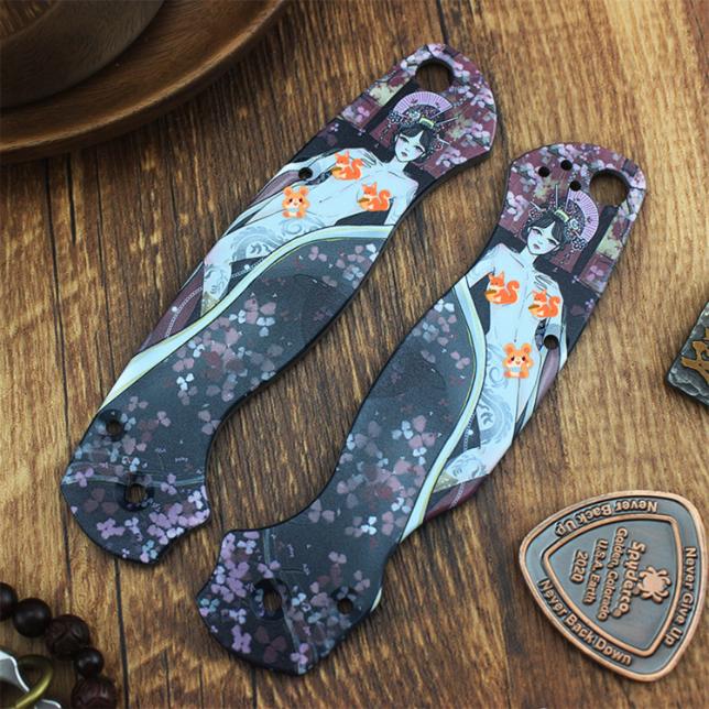 Spyderco Para Military 2 Titanium Scales C81 Japanese Hannaya Handle - Image 9