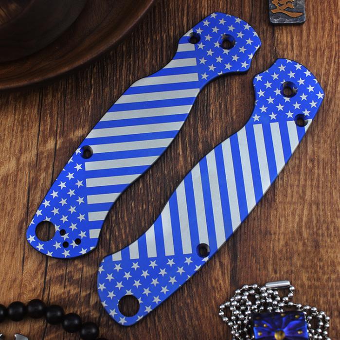 Spyderco Para Military 2 Titanium Scales C81 Japanese Hannaya Handle - Image 11