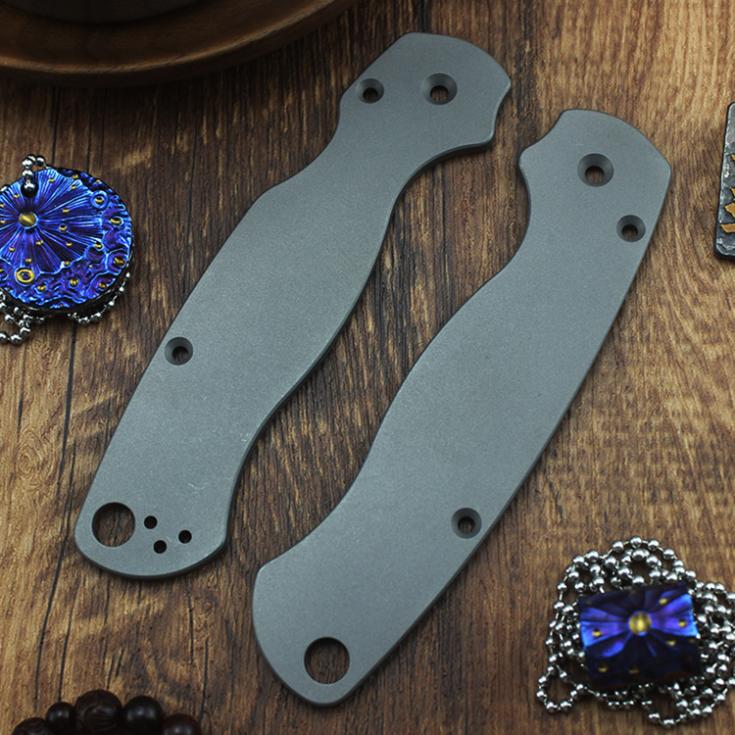 Spyderco Para Military 2 Titanium Scales C81 Japanese Hannaya Handle - Image 12