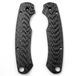 Spyderco Paramilitary 2 Para 2 C81 PM2 3K Carbon Fiber Grips Handle Grips