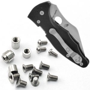 Spyderco Yojimbo 2 C85 Titanium Handle Replacement Screws