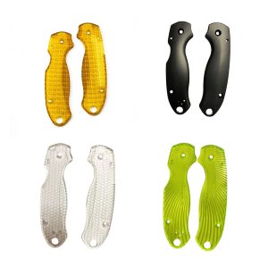 Spyderco C223 PEI Acrylic Handle Scale Fluorescent Para Military 3 PM3