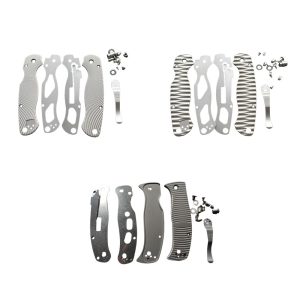 Spyderco C217 C81 Titanium TC4 Scales Spiderco Para Military 2 PM2 Caribbean