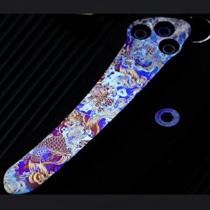 Koi Fish Titanium Back Clip For Spyderco C11 C81 C223