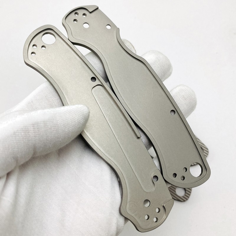 Spyderco Paramilitary 2 PM2 C81 Titanium TC4 Handle Scale Knife Aftermarket Parts - Image 7