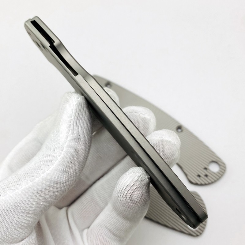 Spyderco Paramilitary 2 PM2 C81 Titanium TC4 Handle Scale Knife Aftermarket Parts - Image 8
