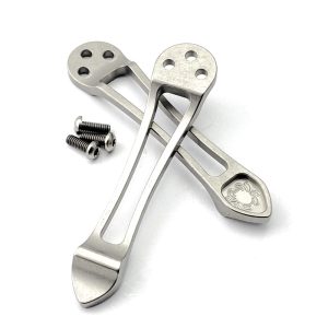 Spyderco C10 C11 C81 C85 Titanium Stonewash Clip Aftermarket Knife Part