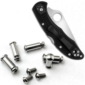 Spyderco C10 C11 Endura Delica Knife Screws White Black Nails