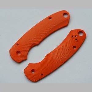 Spyderco C223 Orange G10 Knife Scale Para Military 3 PM3 Aftermarket Part