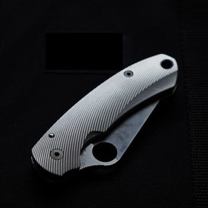Spyderco C223 Titanium Knife Handle Scale Para Military 3 PM3 Aftermarket Part