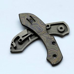 Spyderco C28 Dragonfly Laser Contour Titanium Alloy Handle Scale