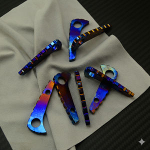 Spyderco C81 Back Keel Titanium Backspacer Back Ridge Spine DIY Knife Tool