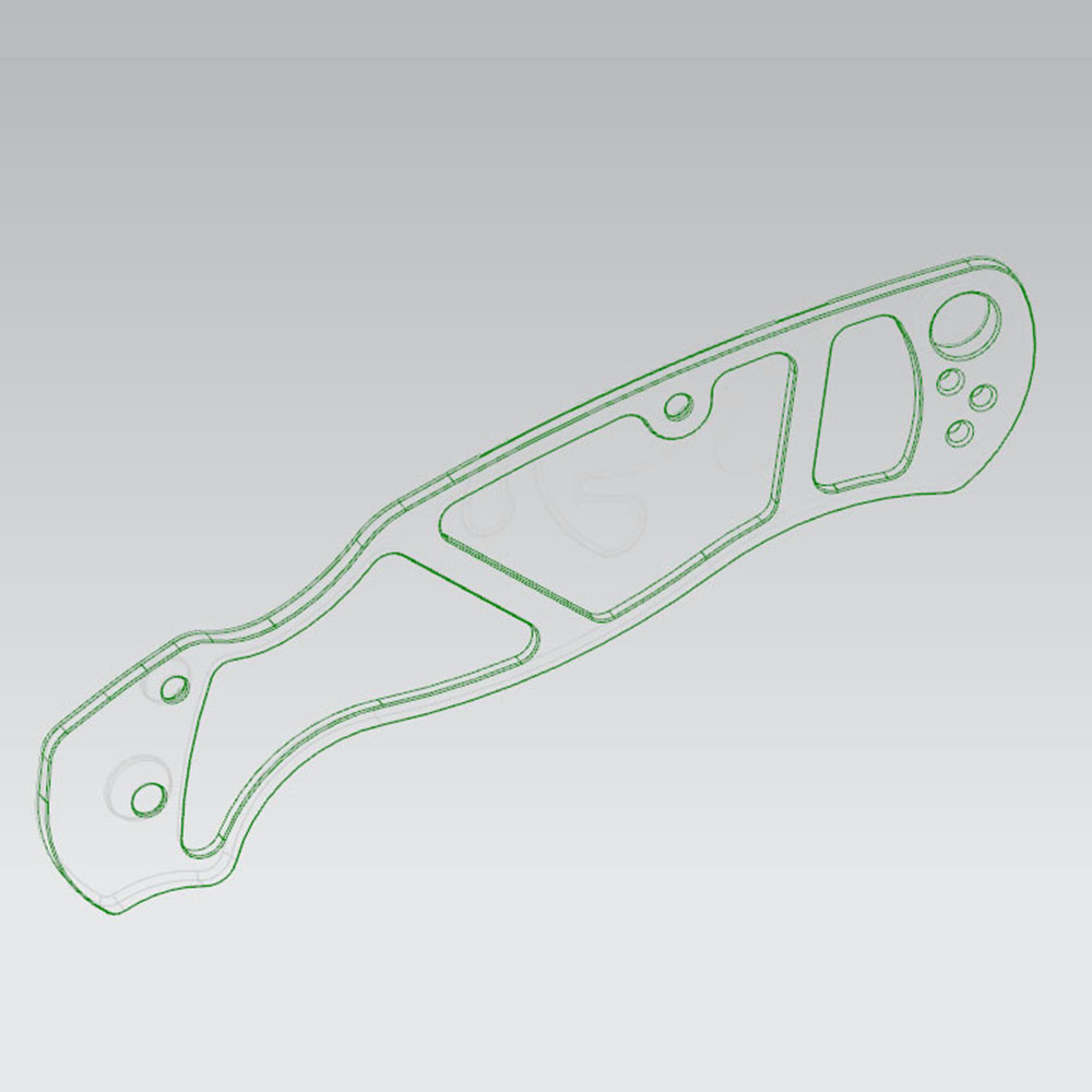 Spyderco C81 Titanium Scale Only Suitable for the Micarta Version with a Full Steel Liner - Image 2