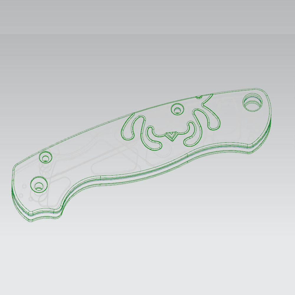 Spyderco C81 Titanium Scale Only Suitable for the Micarta Version with a Full Steel Liner - Image 3