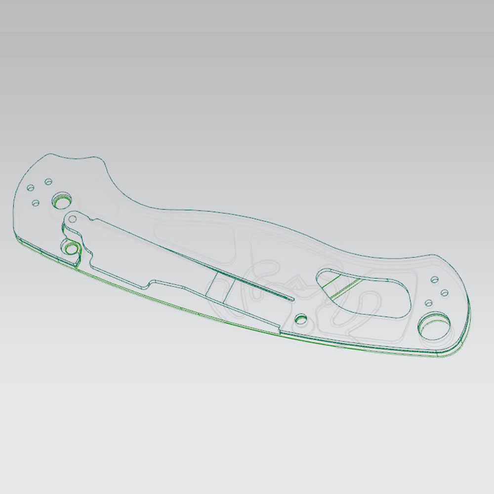 Spyderco C81 Titanium Scale Only Suitable for the Micarta Version with a Full Steel Liner - Image 4