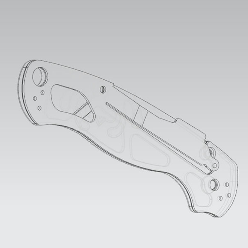 Spyderco C81 Titanium Scale Only Suitable for the Micarta Version with a Full Steel Liner - Image 5