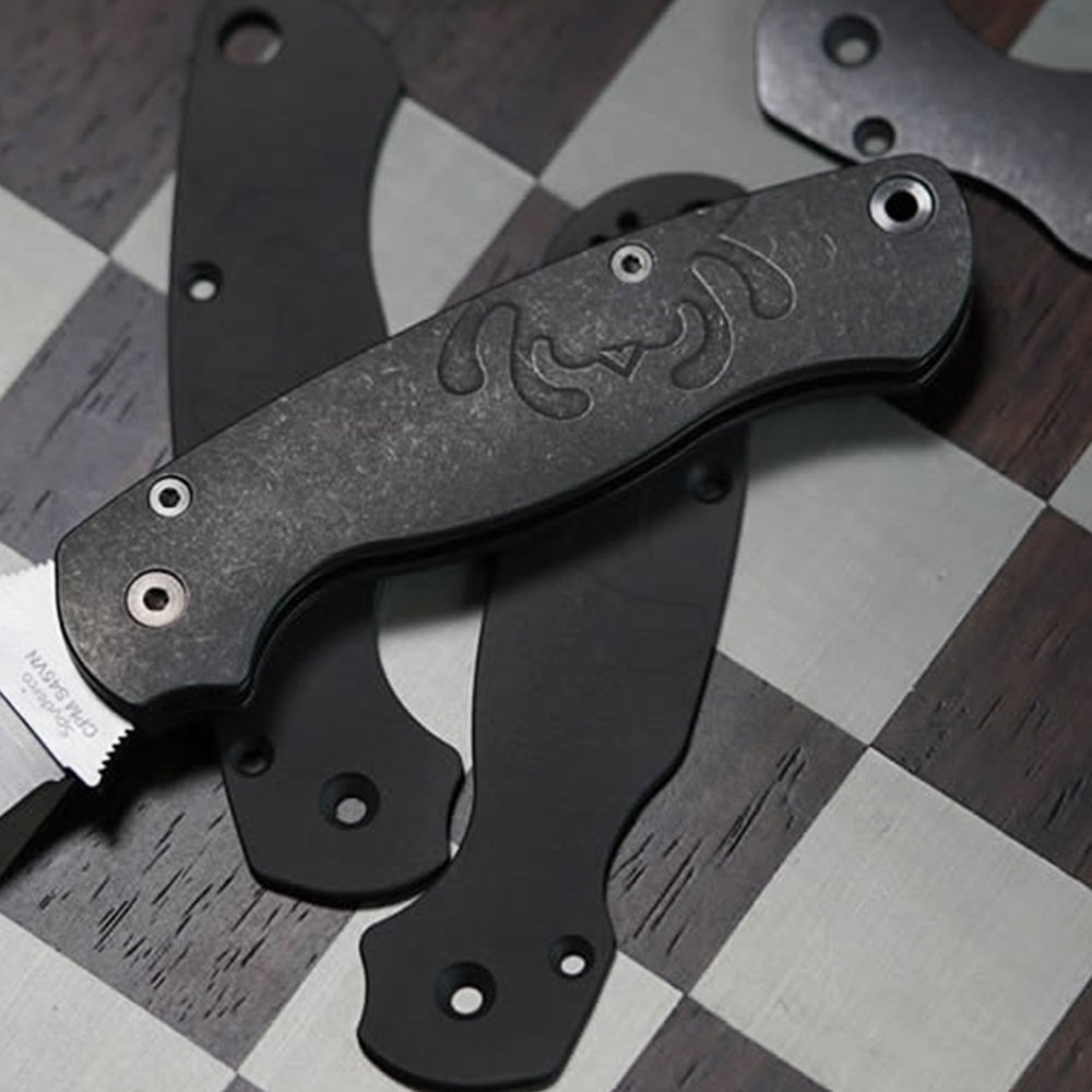 Spyderco C81 Titanium Scale Only Suitable for the Micarta Version with a Full Steel Liner - Image 6