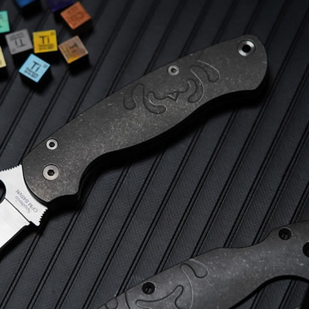 Spyderco C81 Titanium Scale Only Suitable for the Micarta Version with a Full Steel Liner