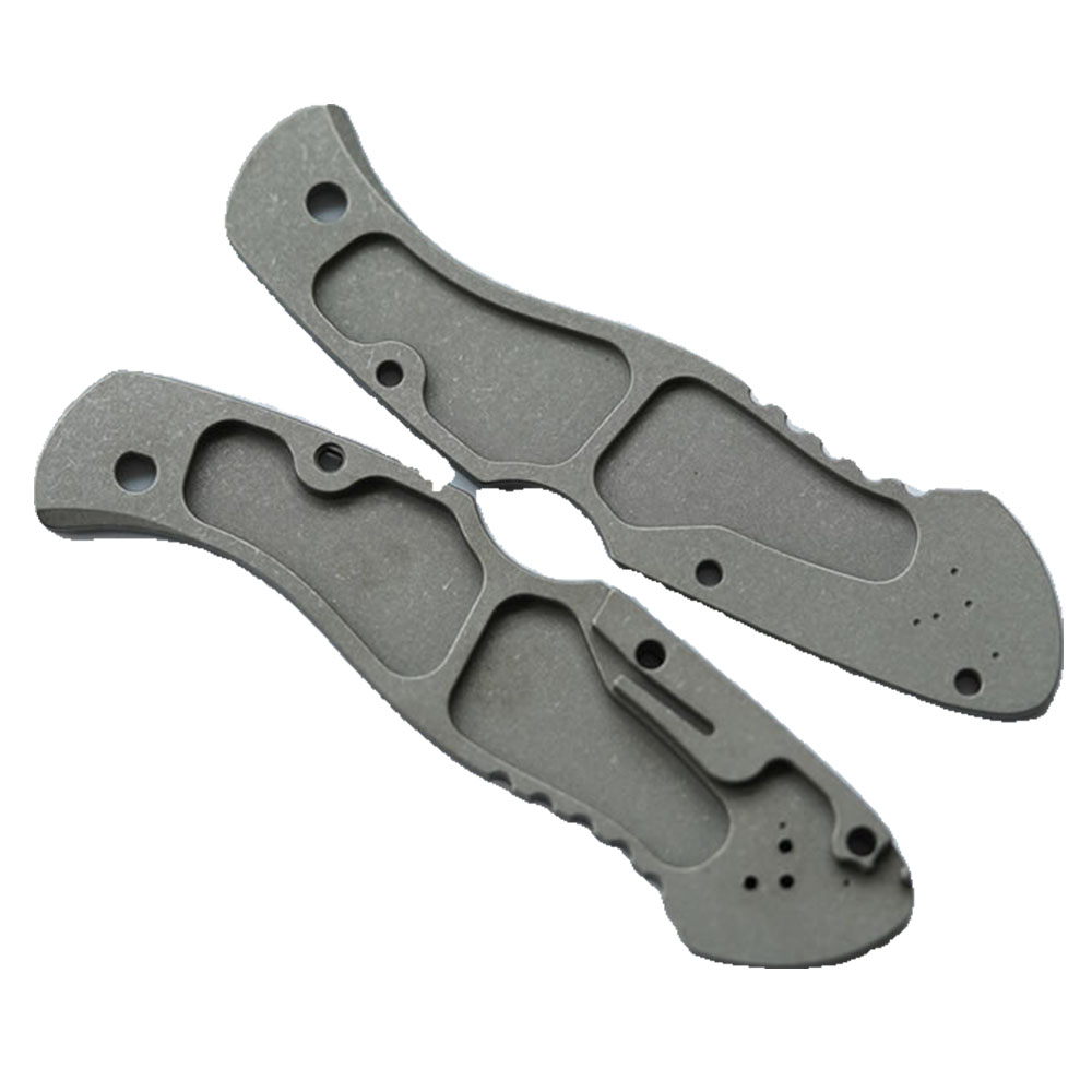 Titanium Anti Slip High End Scale Handle for Spyderco C12 Civilian TC21 - Image 2